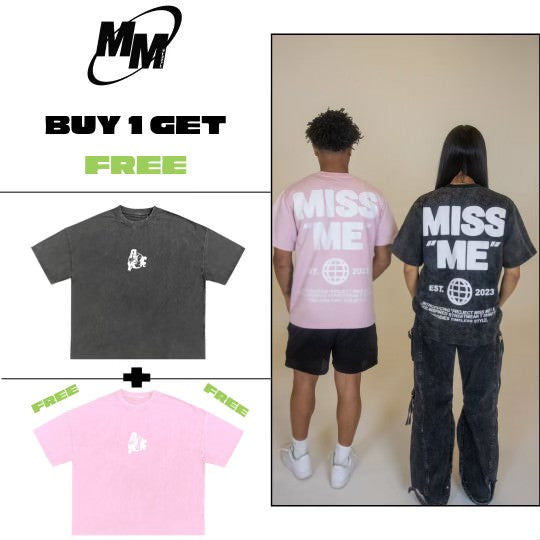 Black Tee + Free Pink Tee Bundle